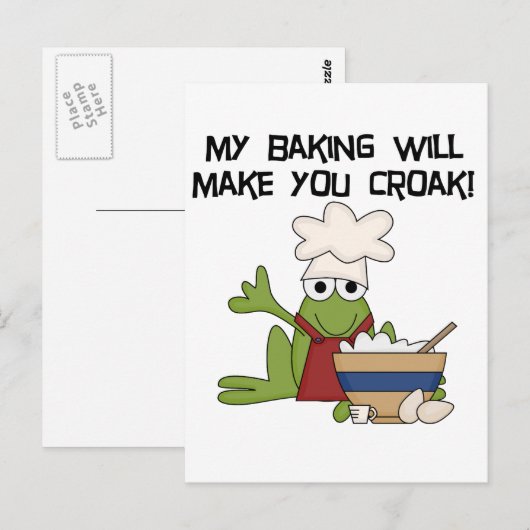 Kikker Baker Tshirts en Gifts Briefkaart (Voorkant / Achterkant)