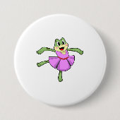 Kikker Ballet Dance Ronde Button 7,6 Cm (Voorkant)