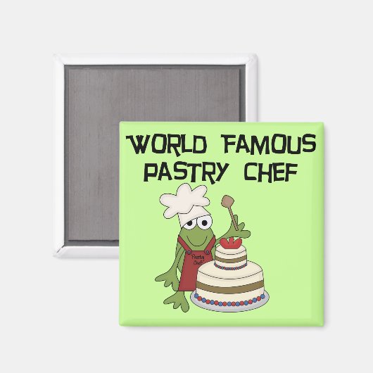 Kikker banketbakker Tshirts en geschenken Magneet (Voorkant / Achterkant)