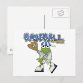Kikker Baseball - Catcher Tshirts en cadeautjes Briefkaart (Voorkant / Achterkant)