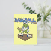 Kikker Baseball Home Bord Tshirts en cadeaus Briefkaart (Staand voorkant)