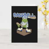 Kikker Baseball Home Bord Tshirts en Geschenken Kaart (Gele Bloem)