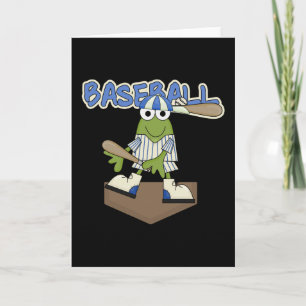 Kikker Baseball Home Bord Tshirts en Geschenken Kaart