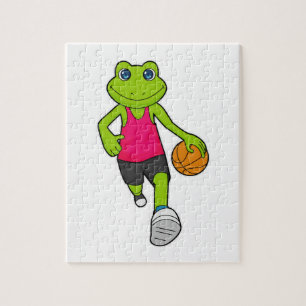 Kikker Basketball-speler Basketball Legpuzzel