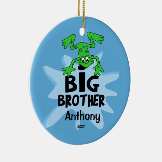 Kikker Big Brother Kerstversiering Keramisch Ornament (Rechts)
