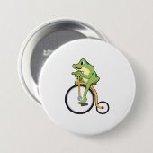 Kikker bij Circus met Bicycle.PNG Ronde Button 7,6 Cm (Voorkant /achterkant)