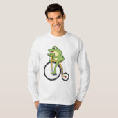 Kikker bij Circus met Bicycle.PNG T-shirt (Voorkant volledig)