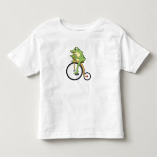 Kikker bij circus met fiets.PNG Kinder Shirts