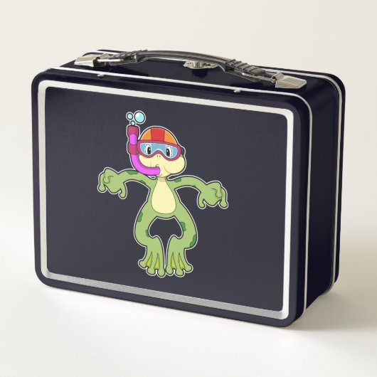 Kikker bij duiken met Snorkel (Achterkant)