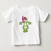 Kikker bij duiken met Snorkel (Voorkant)