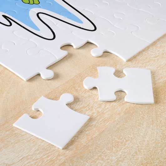 Kikker bij duiken met Snorkel Legpuzzel (Zijkant)