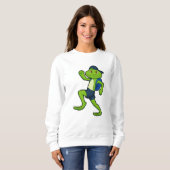 Kikker bij gebruik met rugzak en Pet Trui (Voorkant volledig)