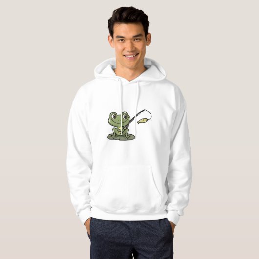 Kikker bij Gevist met Geviste stang Hoodie (Voorkant volledig)
