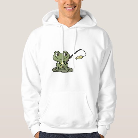 Kikker bij Gevist met Geviste stang Hoodie (Voorkant)