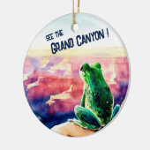 Kikker bij het Grand Canyon Souvenir Keramisch Ornament (Links)