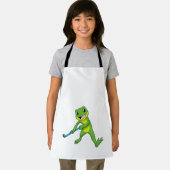 Kikker bij Hockey met Hockey bat Schort (Insitu)