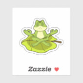Kikker bij Meditate Sticker (Vel)