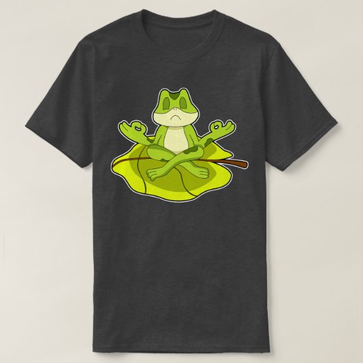 Kikker bij Meditate T-shirt (Design voorkant)