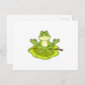 Kikker bij Meditatie Briefkaart (Voorkant / Achterkant)