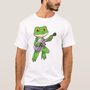 Kikker bij Muziek met Guitar T-shirt