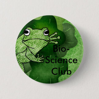 kikker, Bio-Science Club Ronde Button 5,7 Cm