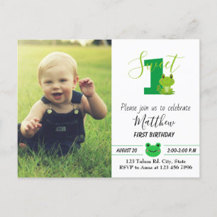 Kikker Birthday Party Invitation Briefkaart