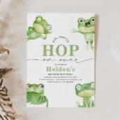 Kikker Birthday Party Invitation Kaart