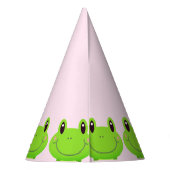 Kikker Birthday Party Theme Lovely Pink Feesthoedjes (Achterkant)