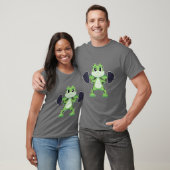 Kikker Bodybuilder Dumbbell Bodybuilding T-shirt (Unisex)