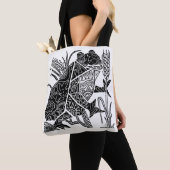 Kikker boho bloem abstract tote bag (Dichtbij)