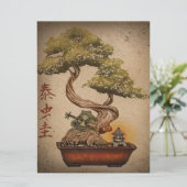 Kikker Bonsai - Kunstontwerp | Birthday Gift (Staand voorkant)