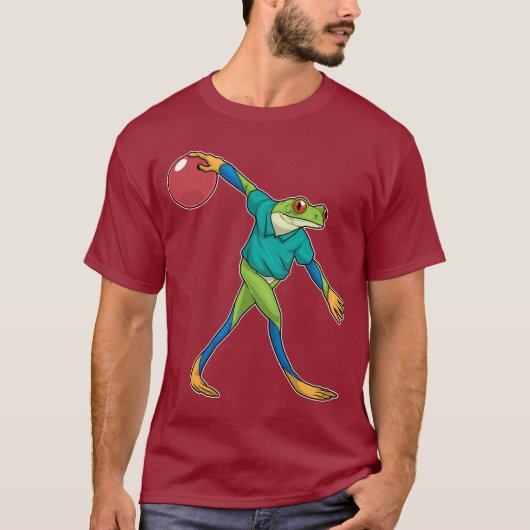Kikker Bowling bal T-shirt (Voorkant)