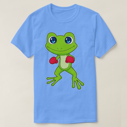 Kikker Boxer Boxer Boxing-handschoenen T-shirt (Design voorkant)