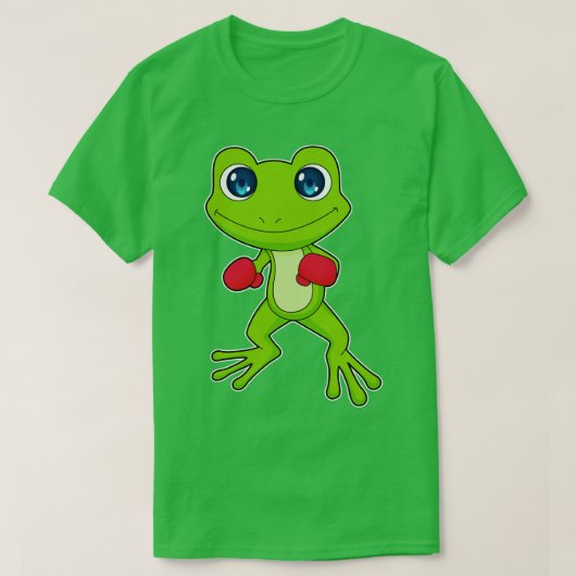 Kikker Boxer Boxer Boxing-handschoenen T-shirt (Design voorkant)