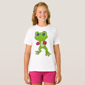 Kikker Boxer Boxer Boxing-handschoenen T-shirt (Voorkant volledig)