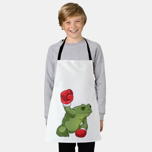 Kikker Boxer Boxing-handschoenen Schort (Gedragen)