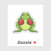 Kikker Boxer Boxing-handschoenen Sticker (Vel)