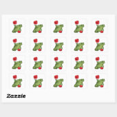 Kikker Boxer Boxing-handschoenen Vierkante Sticker (Vel)