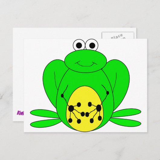 Kikker Briefkaart (Voorkant / Achterkant)