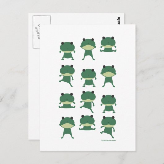 kikker briefkaart (Voorkant / Achterkant)