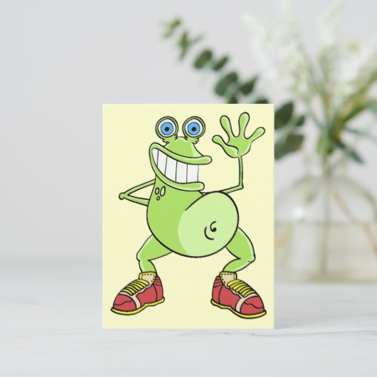 kikker briefkaart (Staand voorkant)