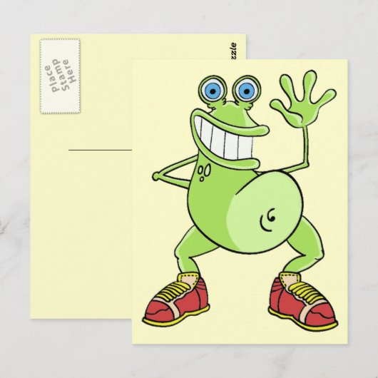 kikker briefkaart (Voorkant / Achterkant)