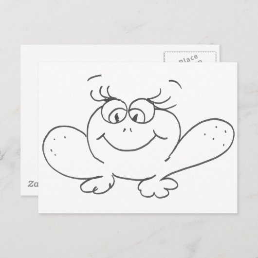 Kikker Briefkaart (Voorkant / Achterkant)