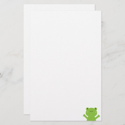 Kikker Briefpapier (Voorkant / Achterkant)