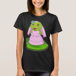 Kikker Bruid Bloem Huwelijk T-shirt