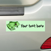 Kikker, bumpersticker (Op auto)