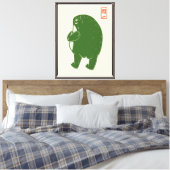 Kikker Butt Canvas Afdruk (Insitu (Slaapkamer))
