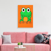 Kikker Canvas Afdruk (Insitu (Woonkamer))