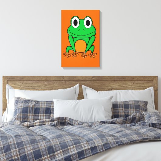 Kikker Canvas Afdruk (Insitu (Slaapkamer))