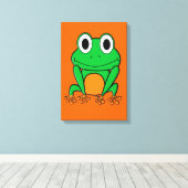 Kikker Canvas Afdruk (Insitu (Houten vloer))